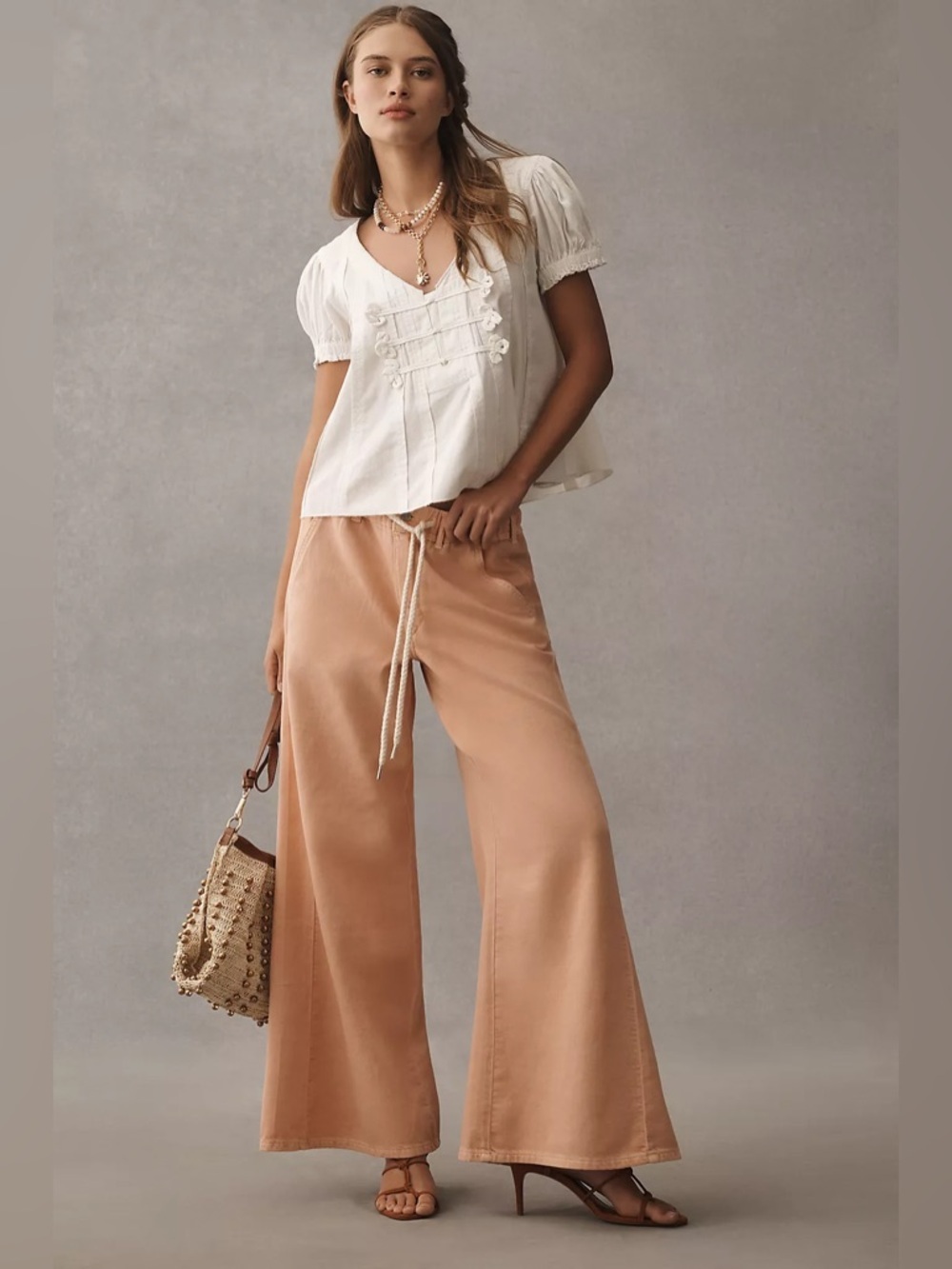 Anthropologie The Adi Pull-On Mid-Rise Flare Pants by Pilcro Size XS